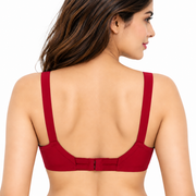 KNOX cotton bra with round stitching back view