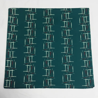 Dark Green Geometric Pattern Nighty 2XL Onezeros.in