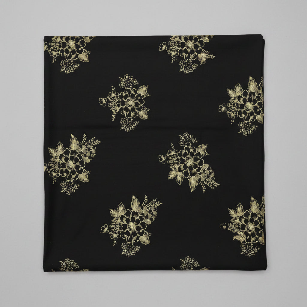 Coffee brown background yellow floral pattern Nighty
