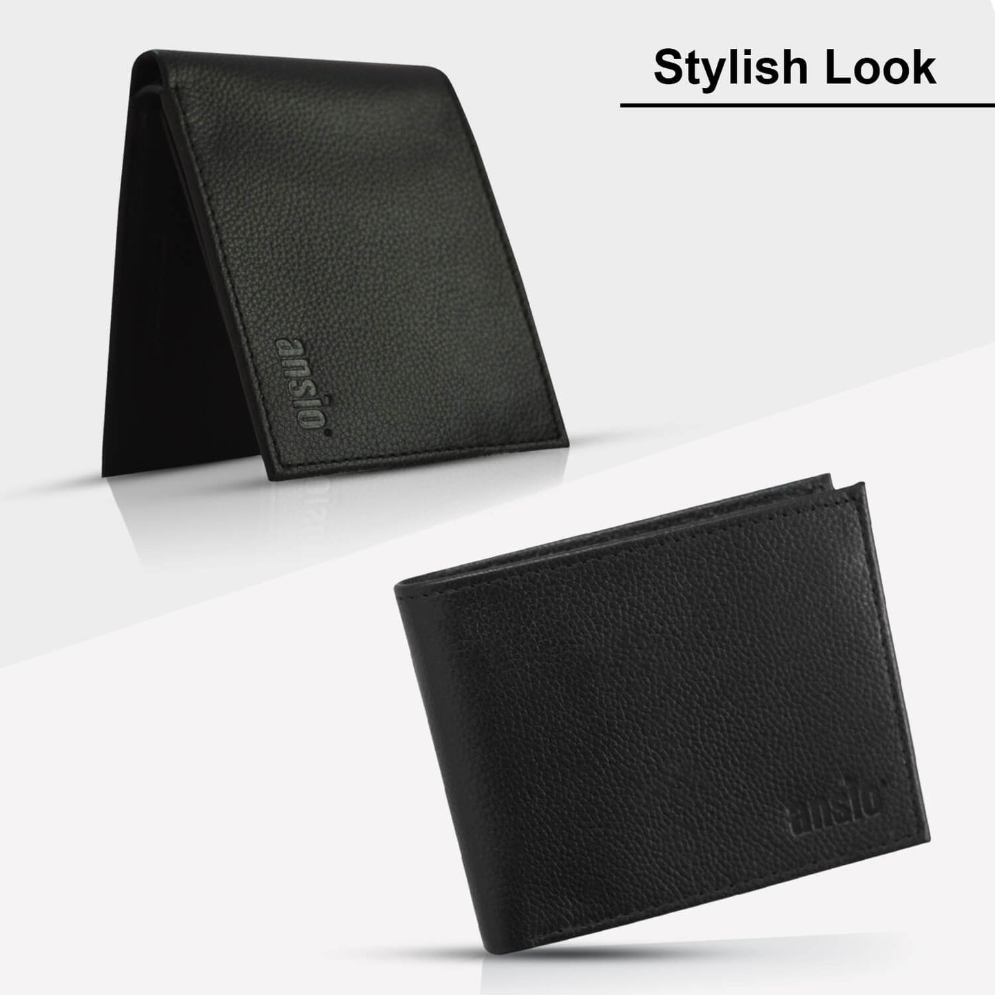 ANSIO Pure Leather Men's wallet Apparel & Accessories