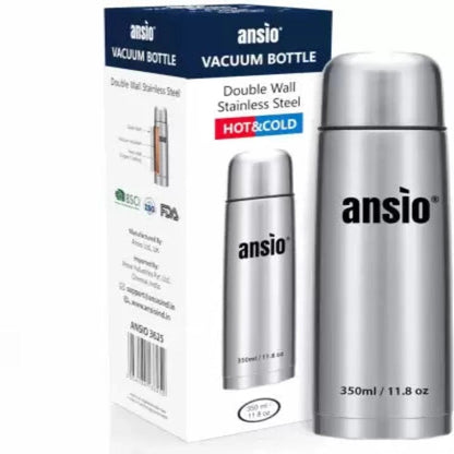 Ansio Stainless Steel Bullet Flasks - 350ml Kitchen & Dining