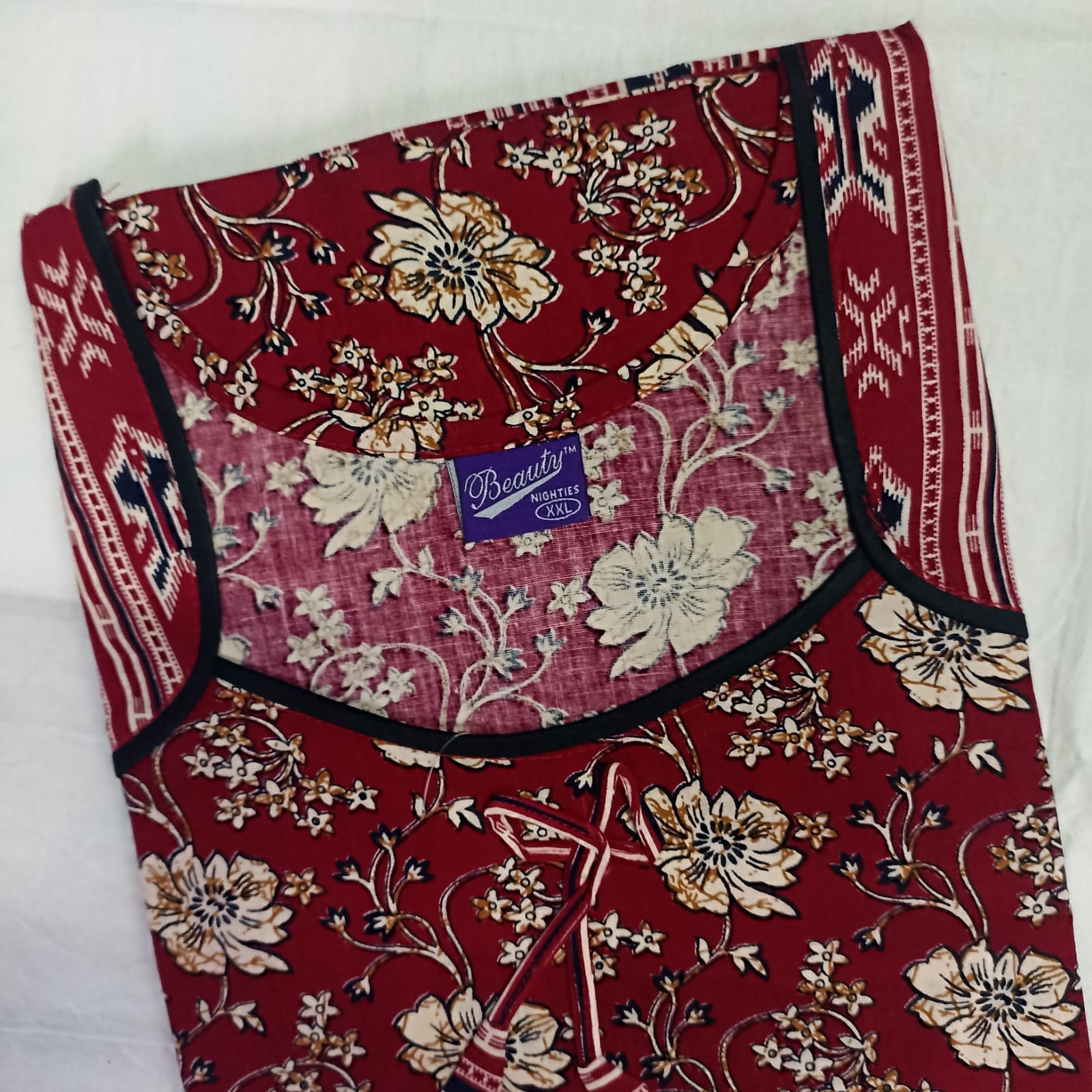 Beauty Crimson Blossom Nighty 2XL Onezeros.in