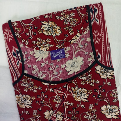 Beauty Crimson Blossom Nighty 2XL Onezeros.in