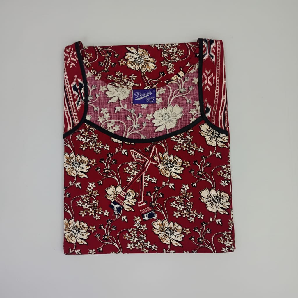 Beauty Crimson Blossom Nighty 2XL Onezeros.in