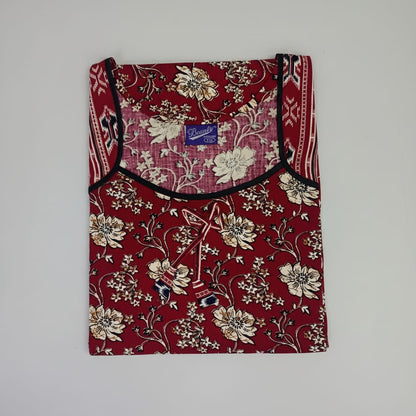 Beauty Crimson Blossom Nighty 2XL Onezeros.in