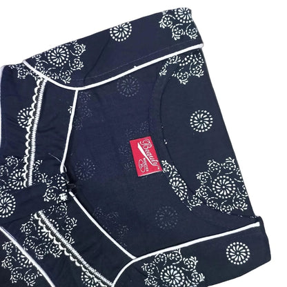 Beauty Navy Blue Paisley Dream Nighty XL Onezeros.in