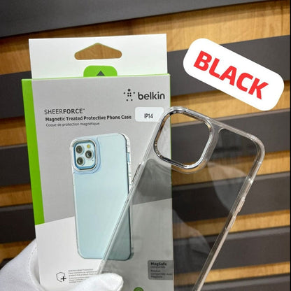 Belkin Black Transparent Phone Case for iPhone 14 Plus Mobile Phone Accessories
