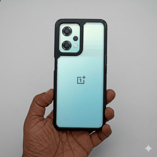 BERLOK Transparent Phone Case For OnePlus Nord CE 2 Lite 5G Back Cover Black Onezeros.in
