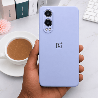 Brand Logo Phone Case For Oneplus Nord CE 4 Lite 5G Back Cover Cyan Onezeros.in