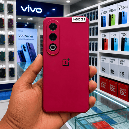 Brand Logo Phone Case For Oneplus Nord CE4 Back Cover Red Onezeros.in