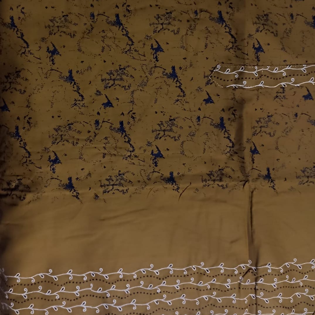 Brown Quilt Intricate Pattern Nighty for Women XL Onezeros.in