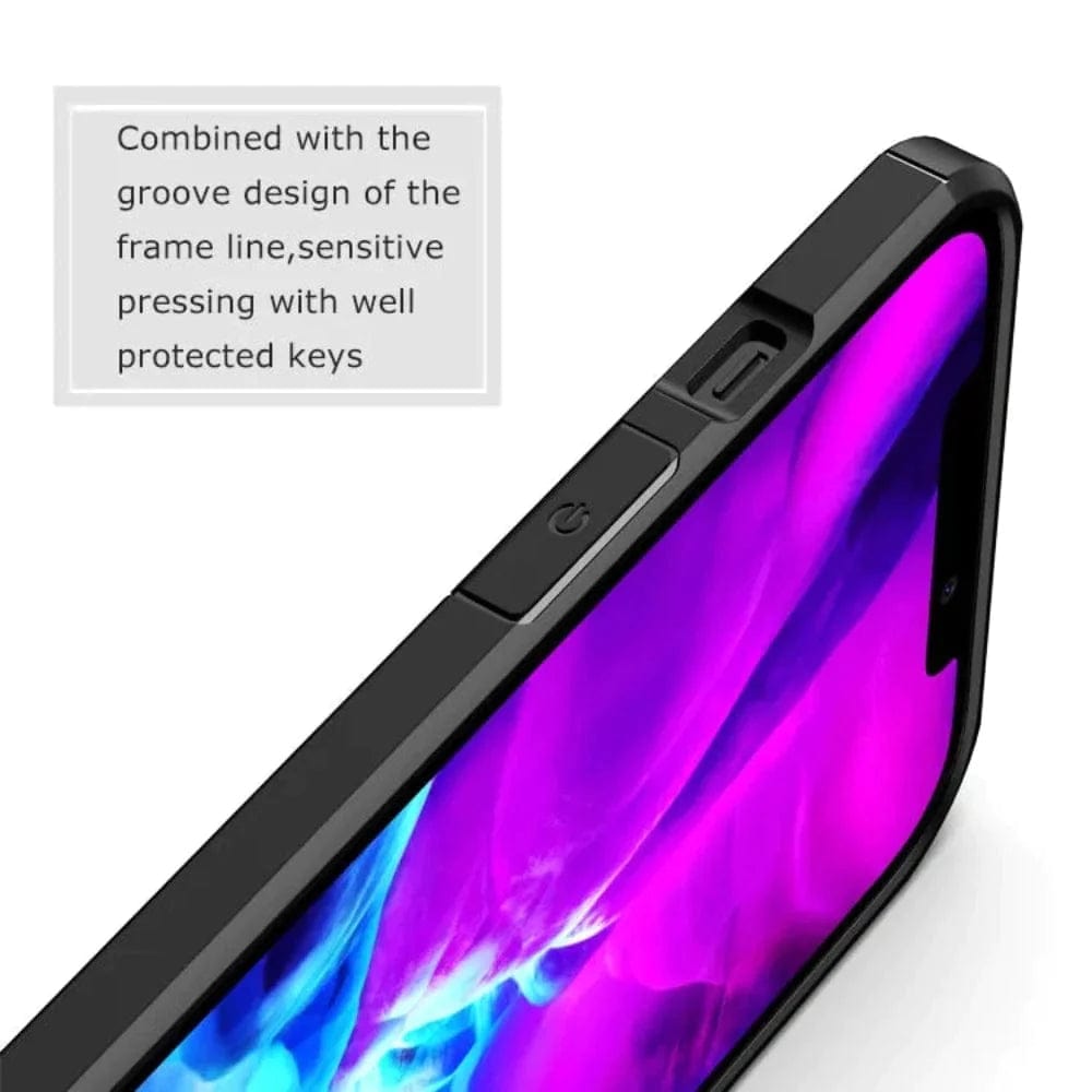 Carbon Fiber Design Phone Case for iPhone 12 Pro Mobile Back Cover Black Onezeros.in