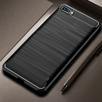 Carbon Fiber Grain Design Mobile Phone Case for Moto E20/E30/E40 Mobile Phone Accessories