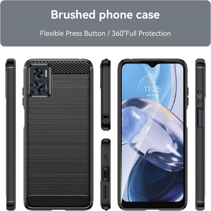 Carbon Fiber Grain Design Mobile Phone Case for Moto E22/E22i Mobile Phone Accessories