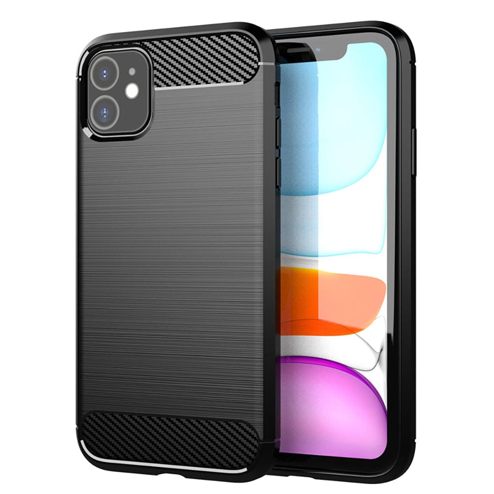 Carbon Fiber Grain Design Mobile Phone Case for Moto E7 Power Mobile Phone Accessories