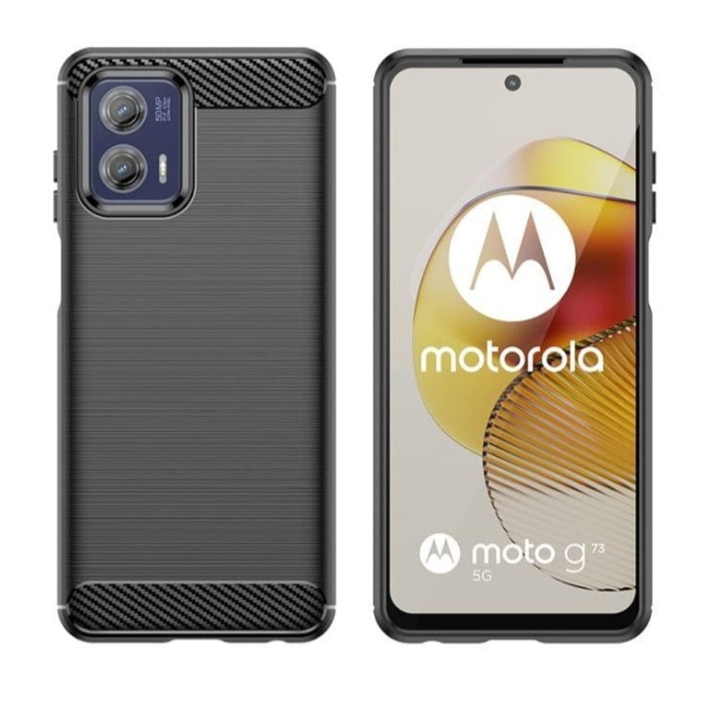 Carbon Fiber Grain Design Mobile Phone Case for Moto G73 Mobile Phone Accessories