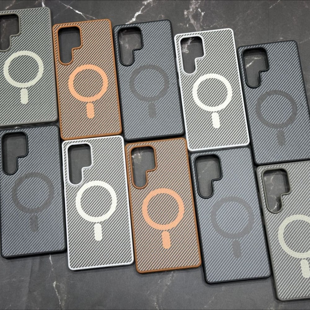 Carbon Fiber Megsafe Design Phone Case for Vivo T2 Pro Back Cover