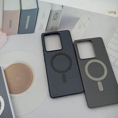 Carbon Fiber Megsafe Design Phone Case for Vivo T2 Pro Back Cover Onezeros.in