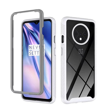 Clear Transparent Mobile Cover for OnePlus 7T White Onezeros.in