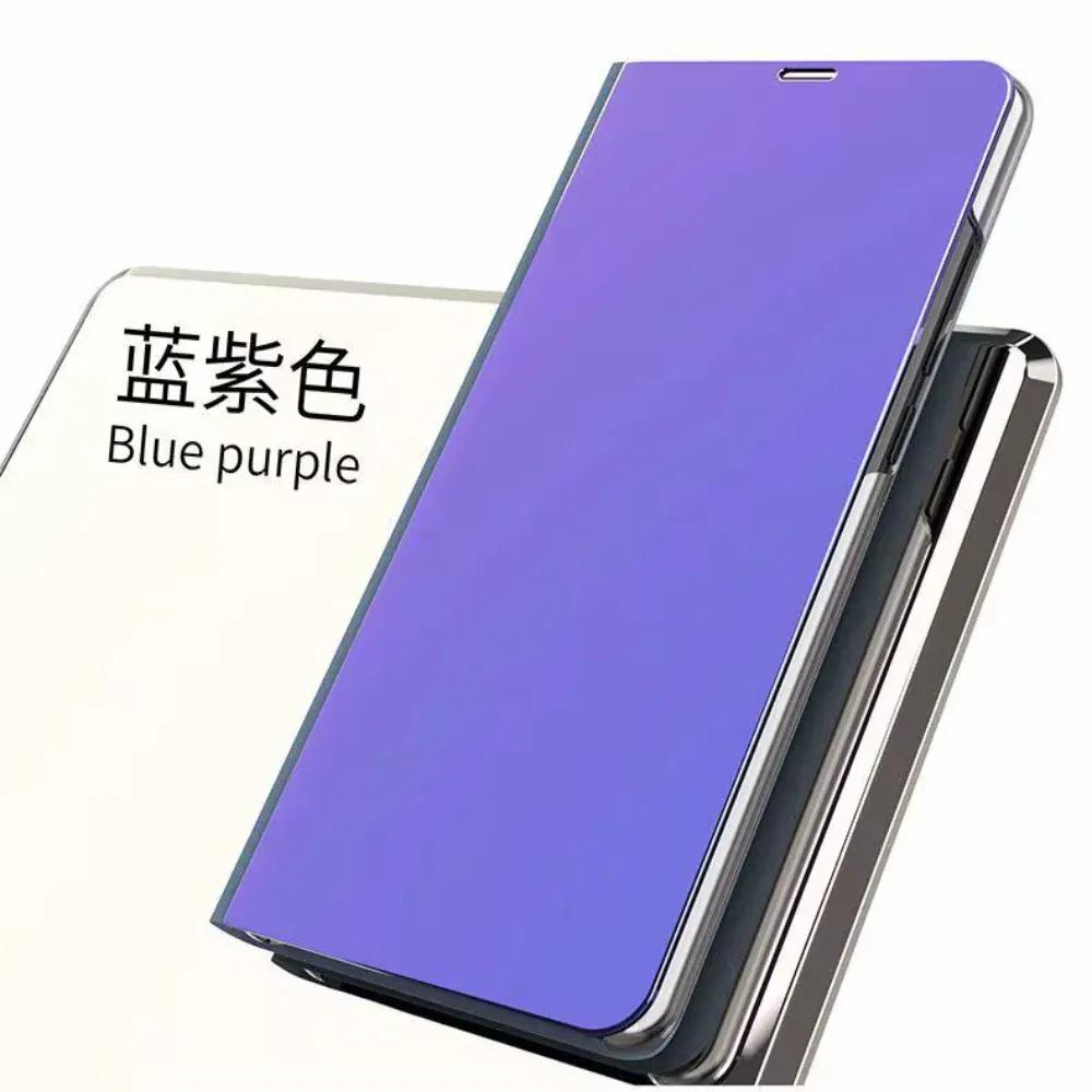 Clear View Standing Flip Cover For OPPO A5 2020 Dark Purble Onezeros.in