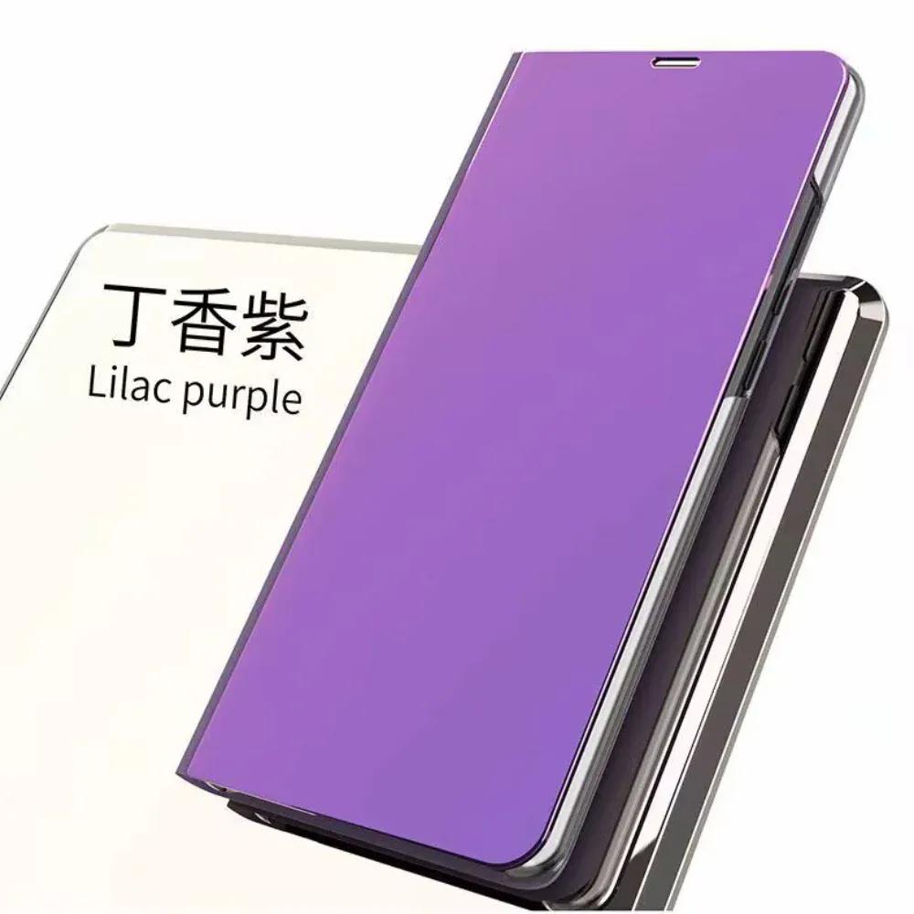 Clear View Standing Flip Cover For OPPO A5 2020 Purple Onezeros.in