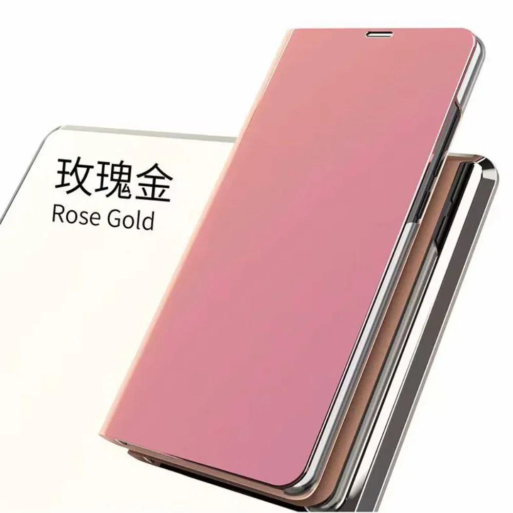 Clear View Standing Flip Cover For OPPO A5 2020 Pink Onezeros.in