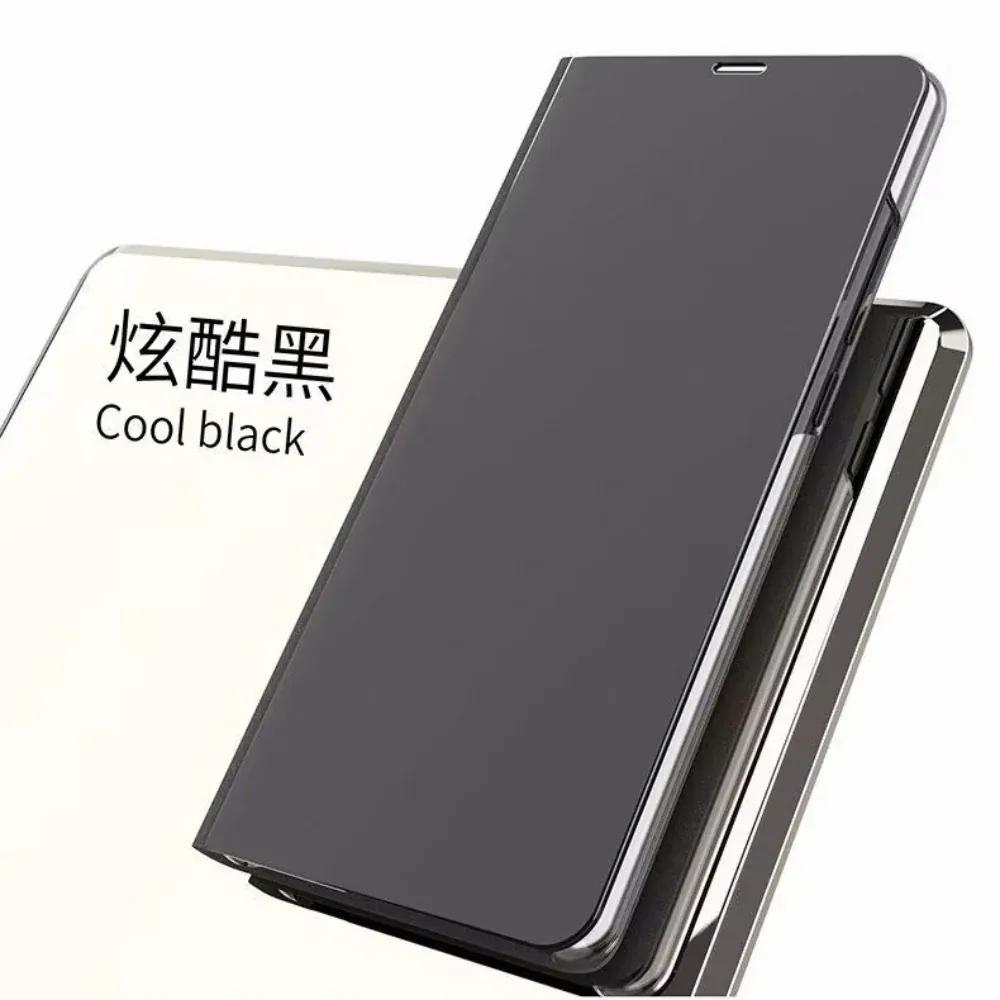 Clear View Standing Flip Cover For OPPO A5 2020 Black Onezeros.in