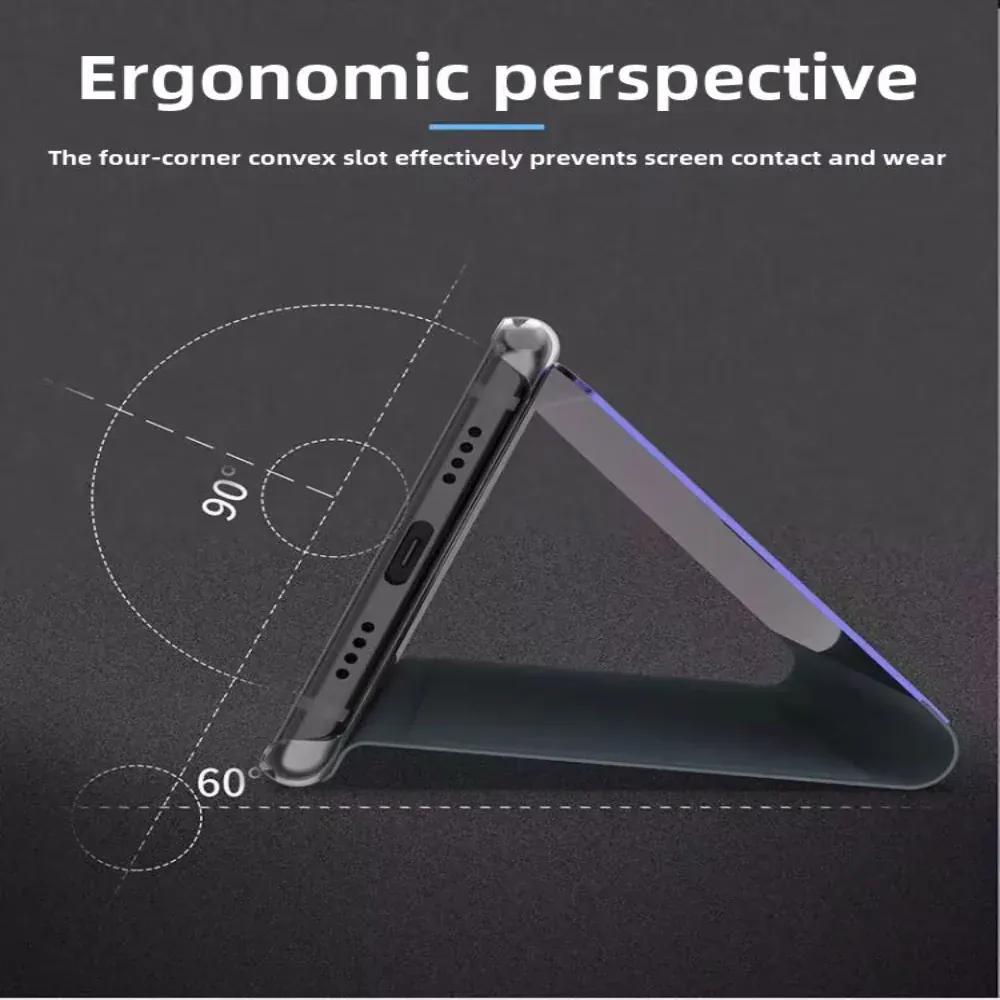 Clear View Standing Flip Cover For OPPO A5 2020 Onezeros.in