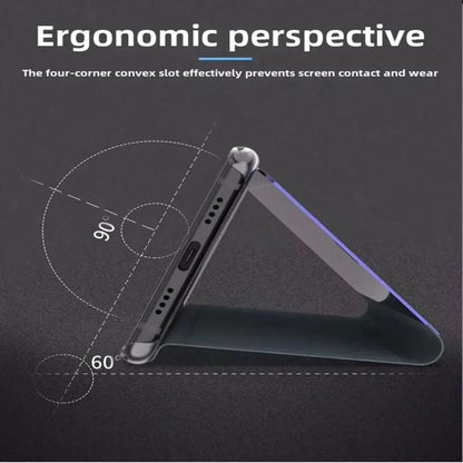 Clear View Standing Flip Cover For OPPO A5 2020 Onezeros.in