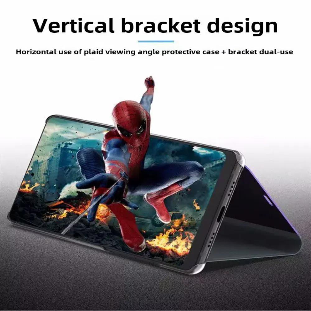 Clear View Standing Flip Cover For OPPO A5 2020 Onezeros.in