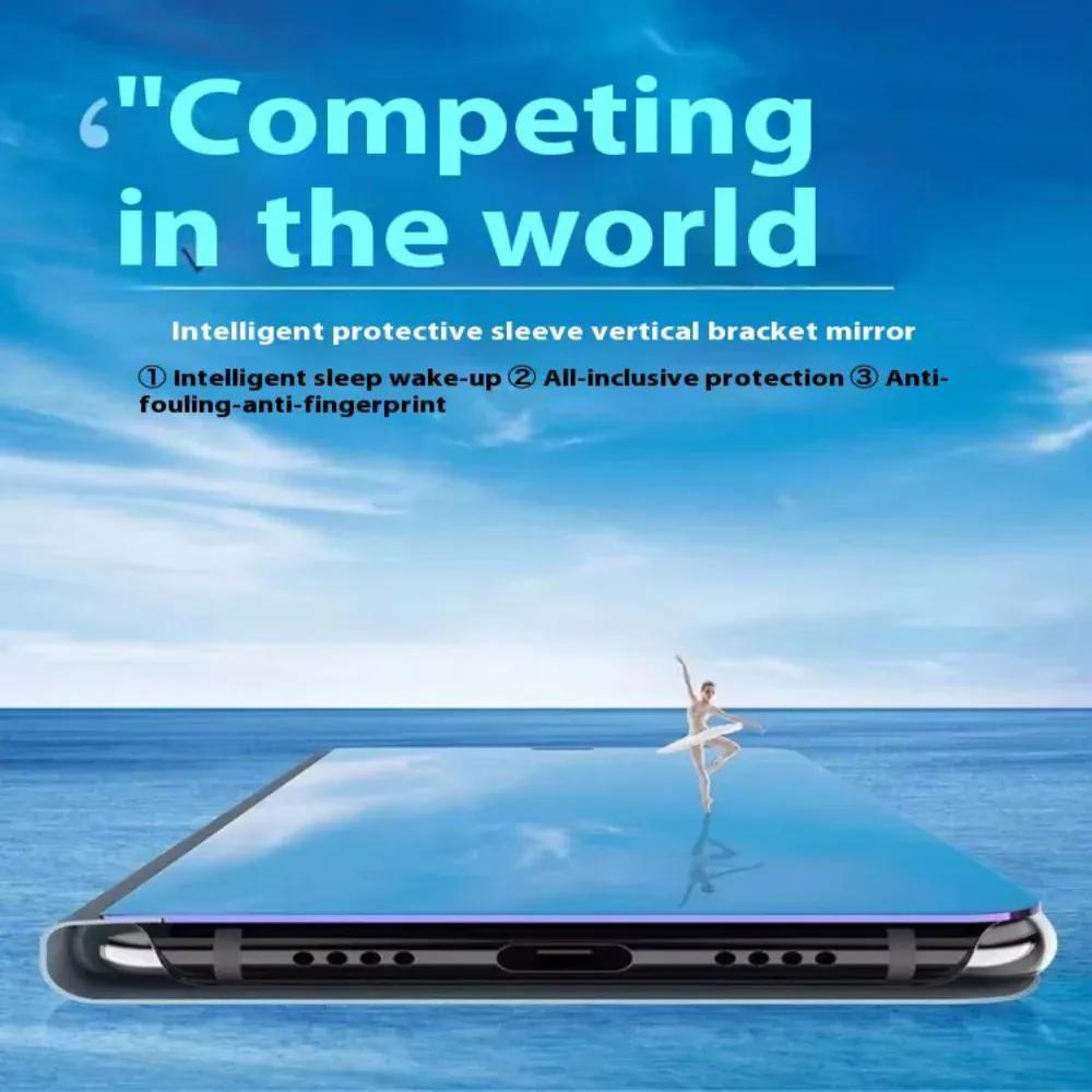 Clear View Standing Flip Cover For OPPO A5 2020 Onezeros.in