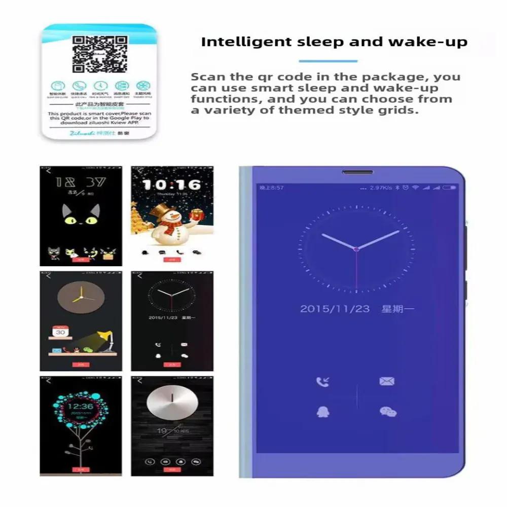 Clear View Standing Flip Cover For OPPO A5 2020 Onezeros.in