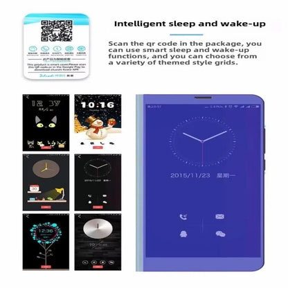 Clear View Standing Flip Cover For OPPO A5 2020 Onezeros.in