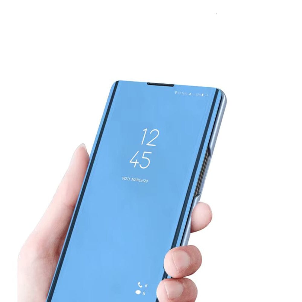 Clear View Standing Flip Cover For Realme 5 Onezeros.in