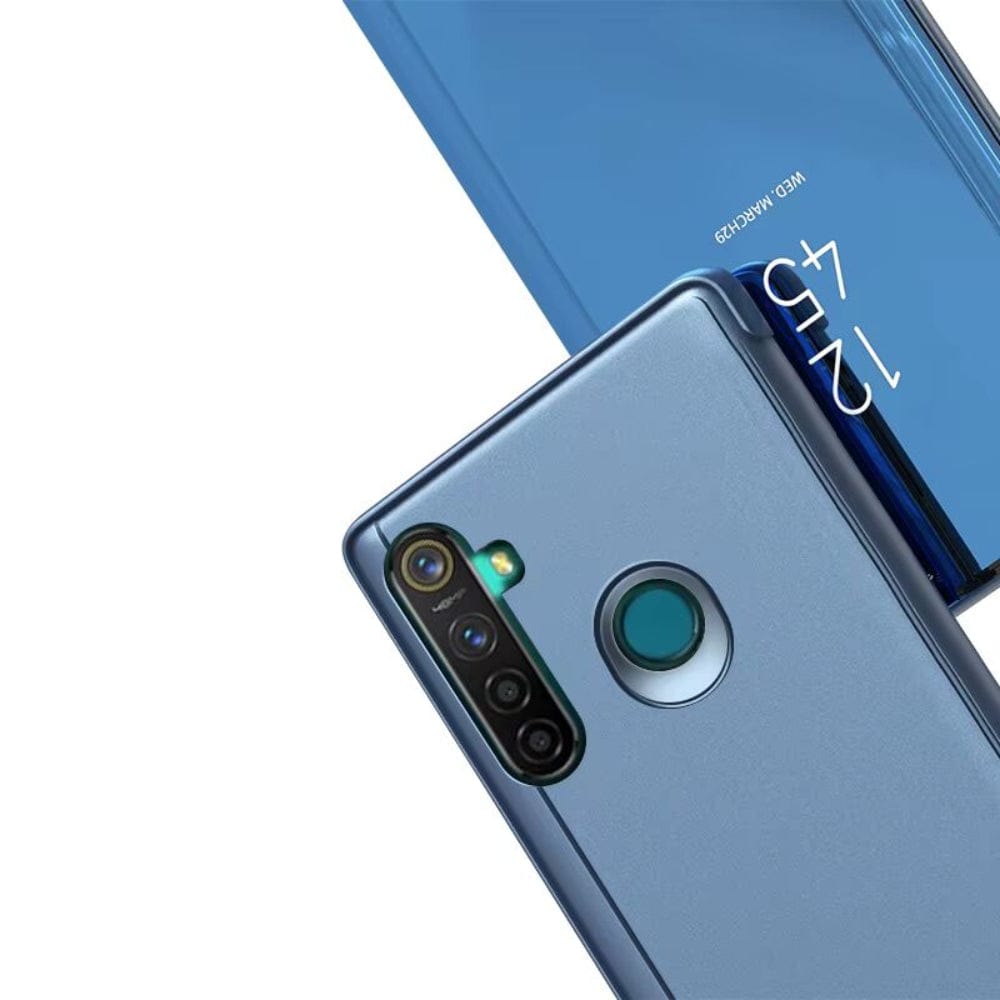 Clear View Standing Flip Cover For Realme 5 Onezeros.in