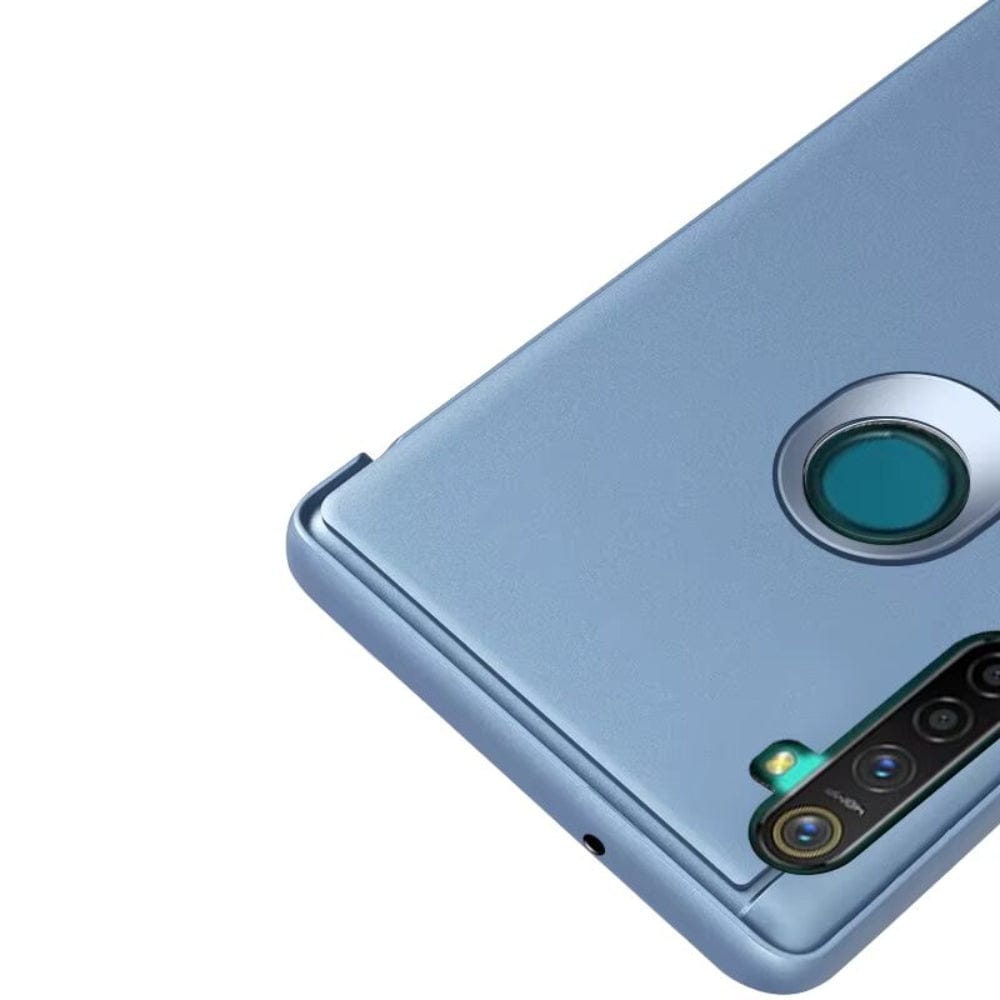 Clear View Standing Flip Cover For Realme 5 Onezeros.in