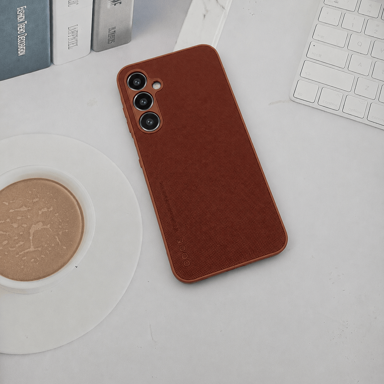 CODE Logo Phone Case for Samsung Galaxy A25 5G Mobile Cover Brown Onezeros.in