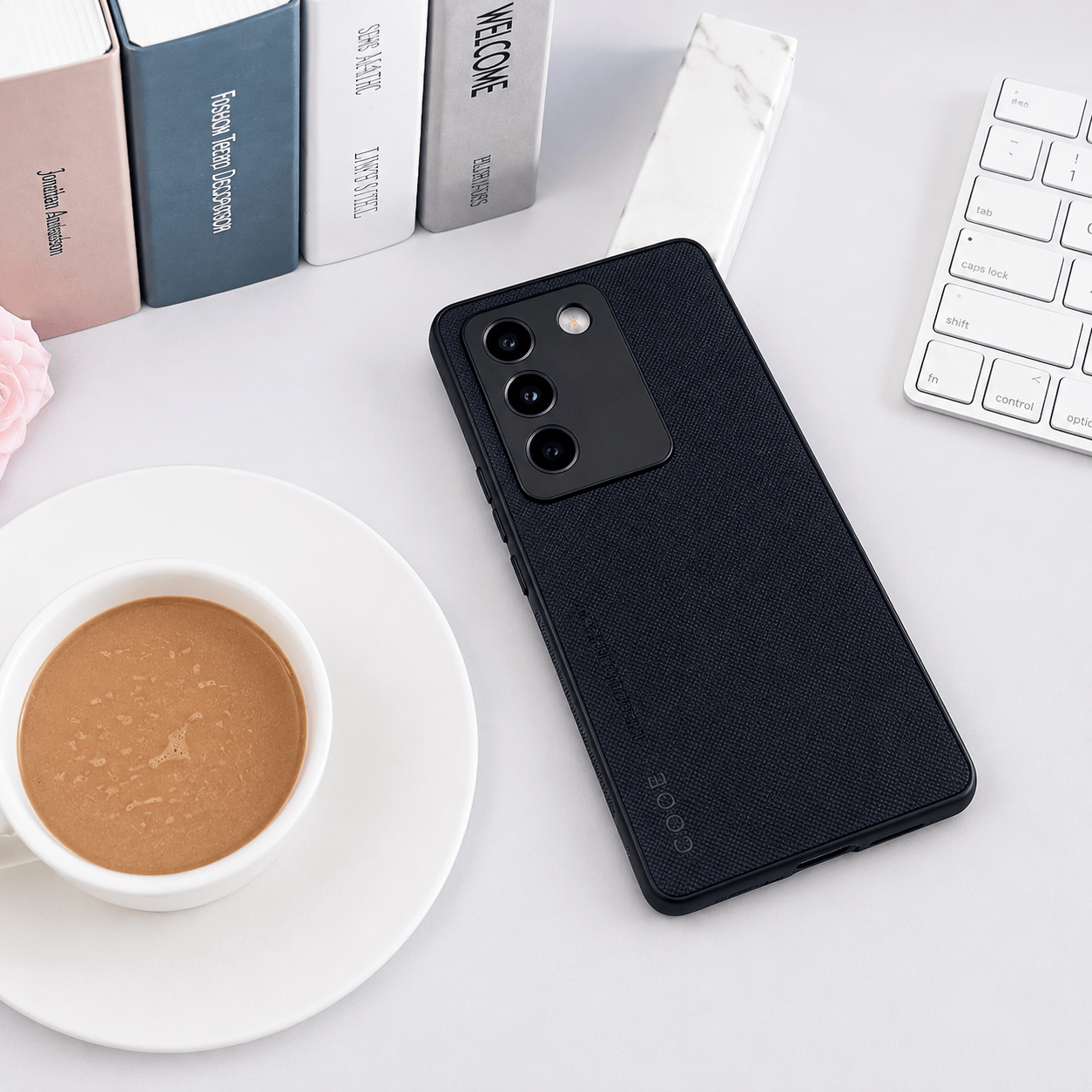 CODE Logo Phone Case for Vivo V27 Pro Mobile Back Cover Grey Onezeros.in