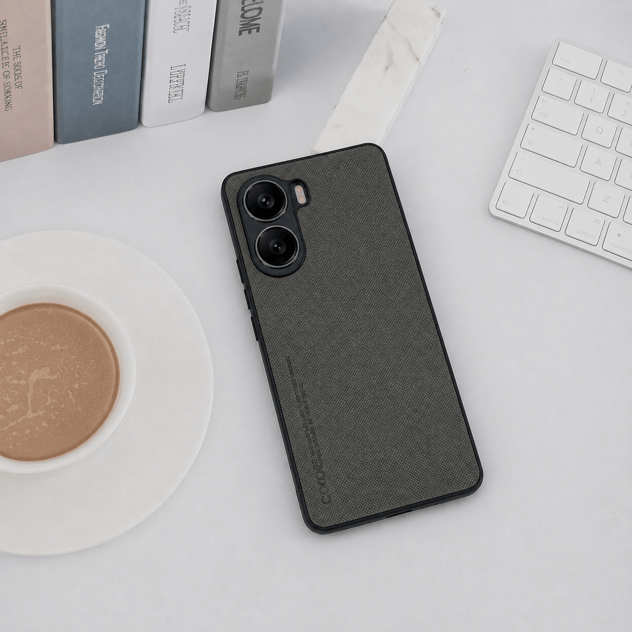 CODE Logo Phone Case for Vivo V29E 5G Mobile Cover Grey Onezeros.in