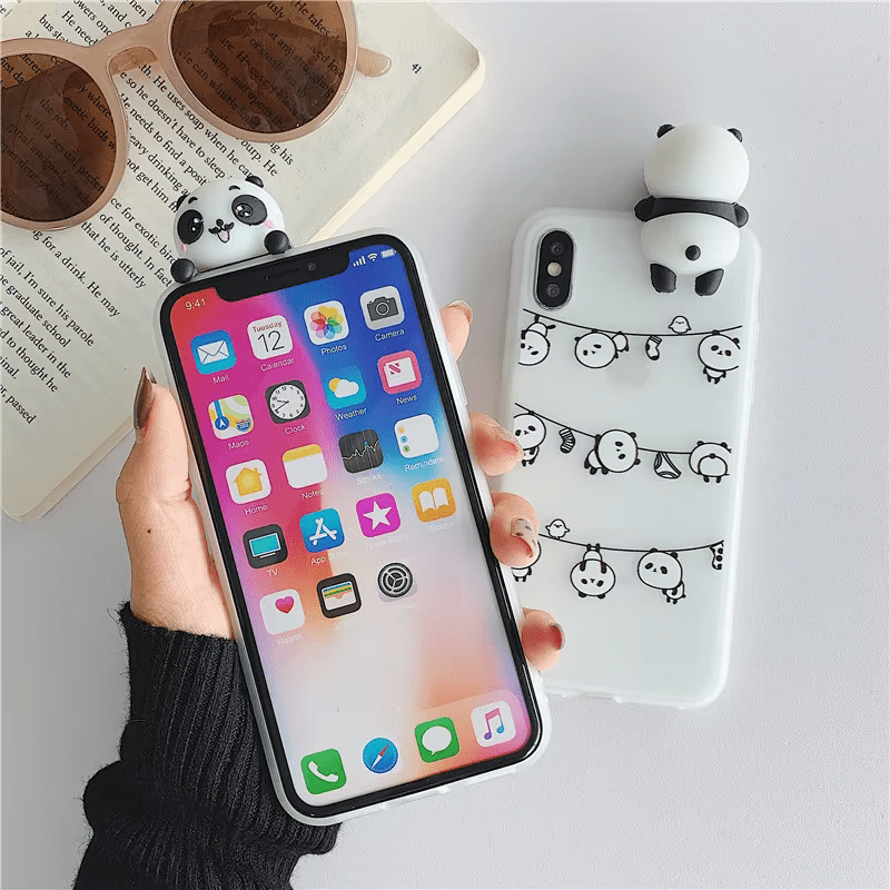 Cute Silicone Panda Cartoon Mobile Cover for Redmi 9A Onezeros.in