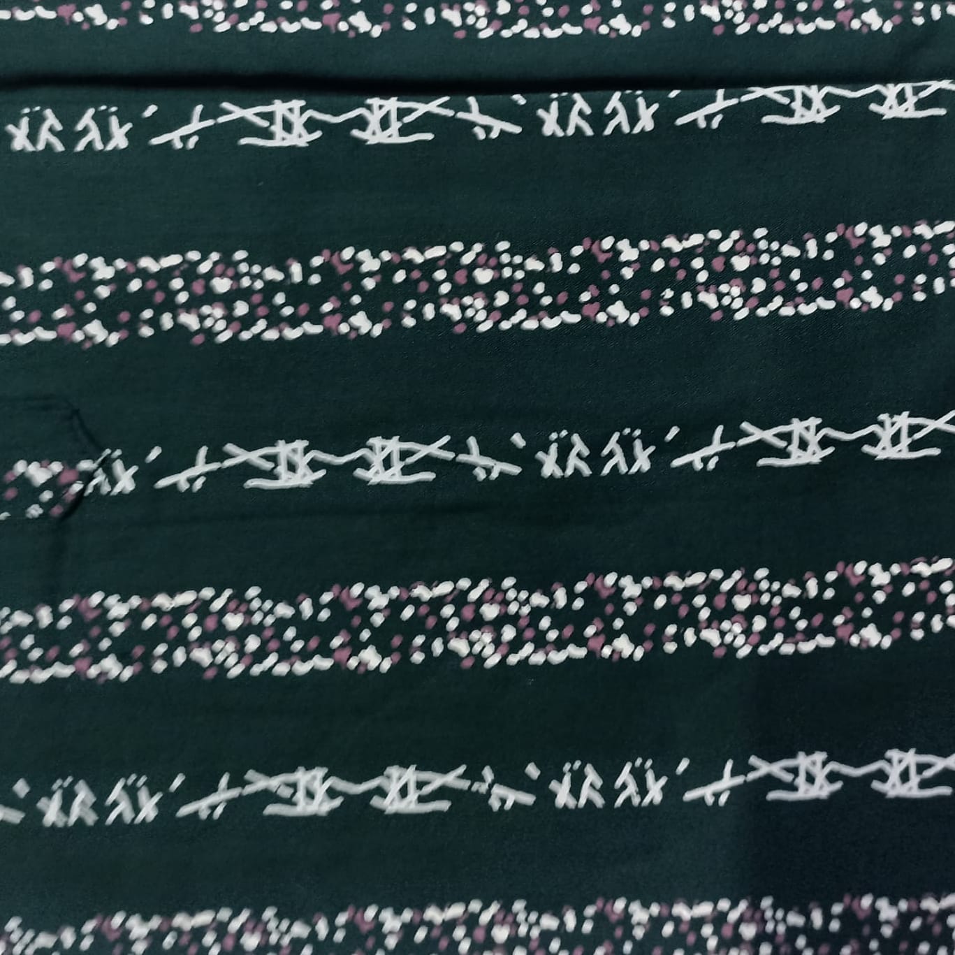 Dark Green Stripe Dreamscape Nighty for Women 2XL Onezeros.in