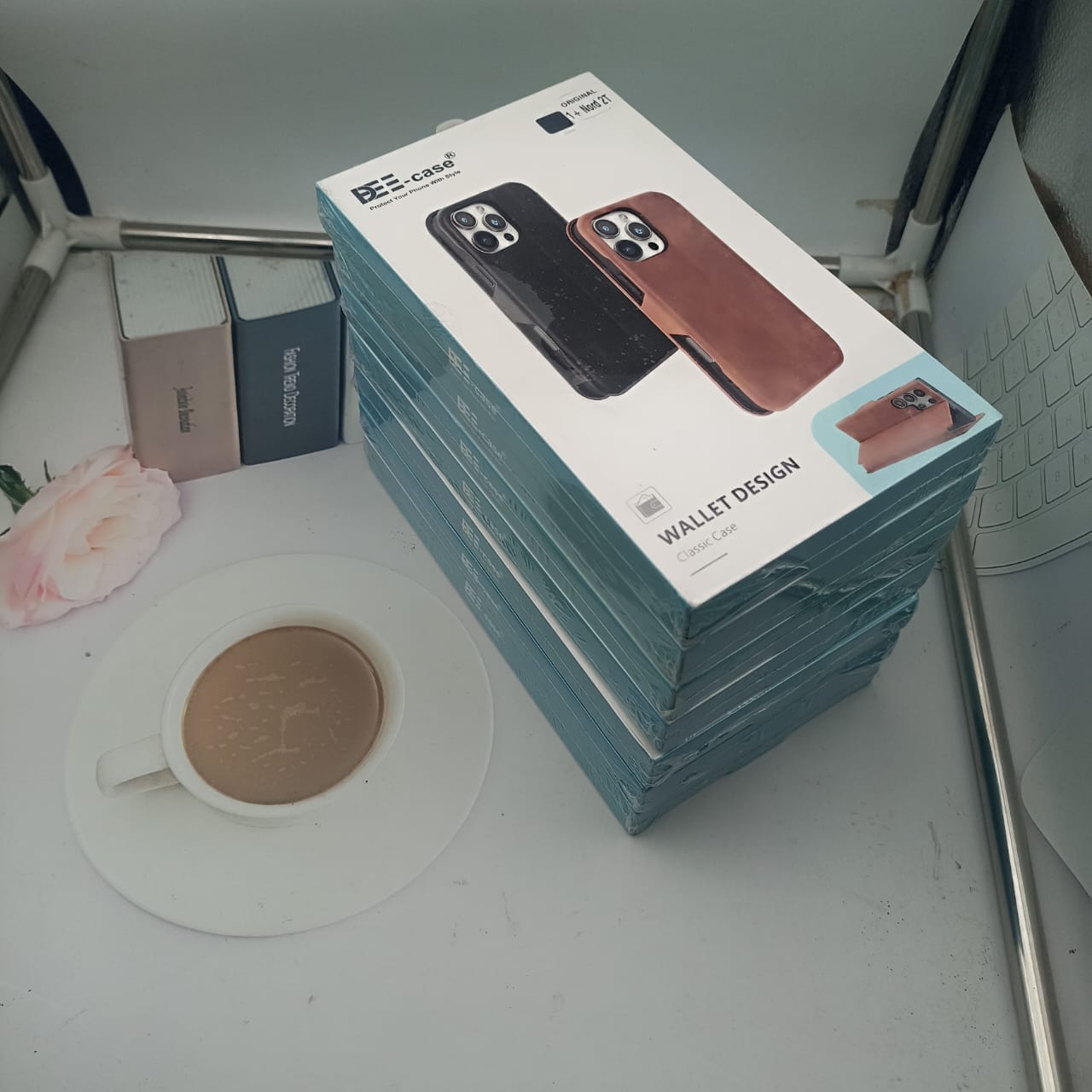 DEE-Case Premium Leather Flip Cover for Vivo X200 Pro Phone Cover Onezeros.in