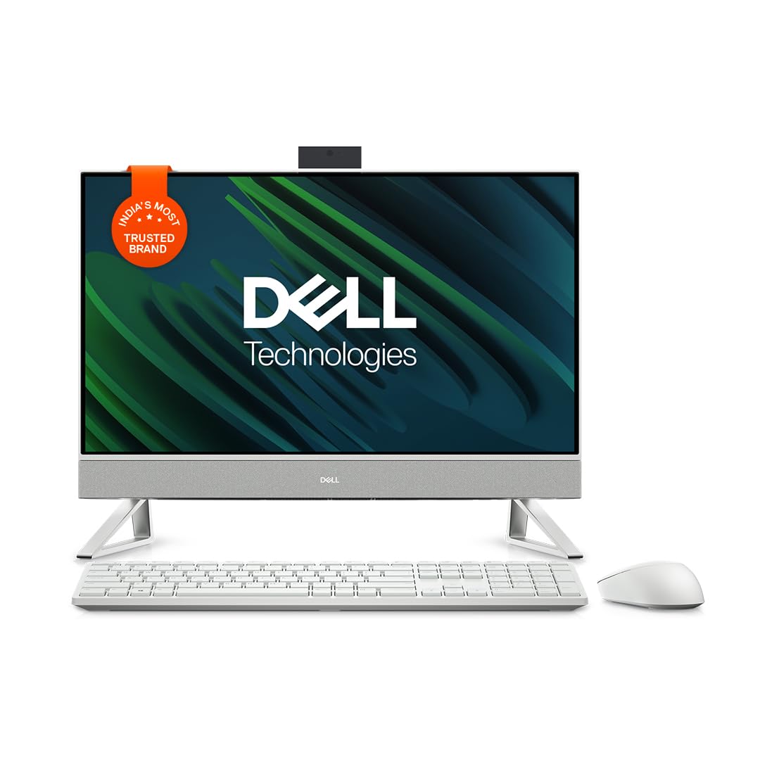 Dell Inspiron 5420 All-in-One Desktop (Core i5-13 th Gen/MX-550 Graphics Card/16 GB/512 SSD/23.8 FHD/Black) Computer Accessories