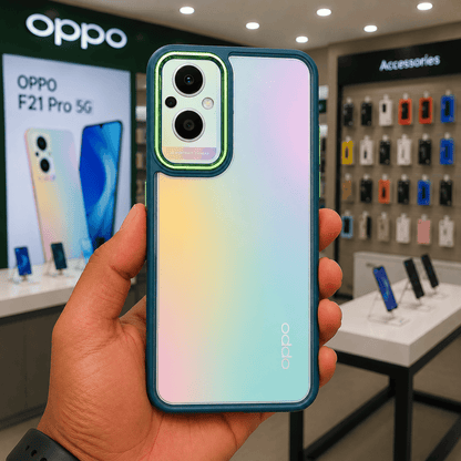 Electroplating Camera Frame Cell Phone Case for OPPO F21 Pro 5G Back Cover Onezeros.in