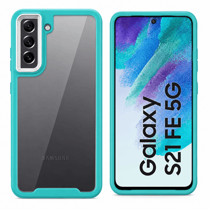 Electroplating Camera Frame Cell Phone Case for Samsung Galaxy S21 FE 5G Back Cover Onezeros.in