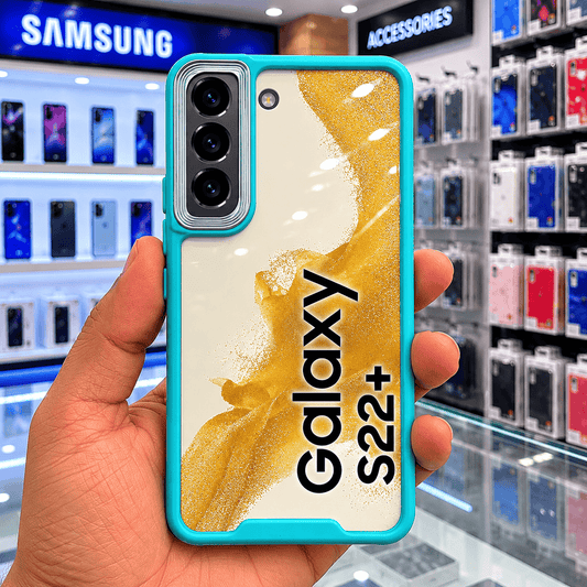 Electroplating Camera Frame Cell Phone Case for Samsung S22 Plus Back Cover Onezeros.in