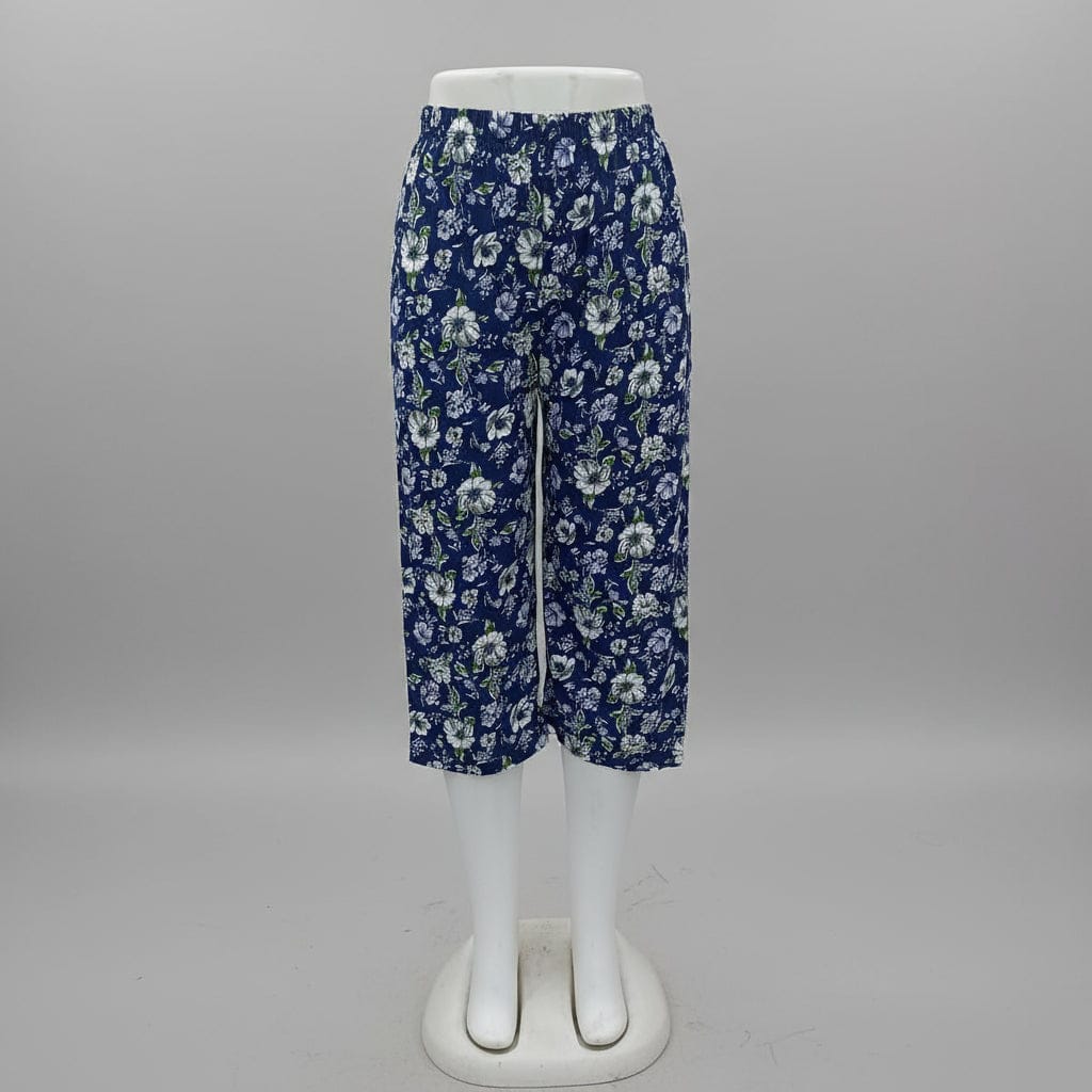 Floral Print Pure Cotton Capri 3/4 pant for Girl (Pack Of 5) Onezeros.in