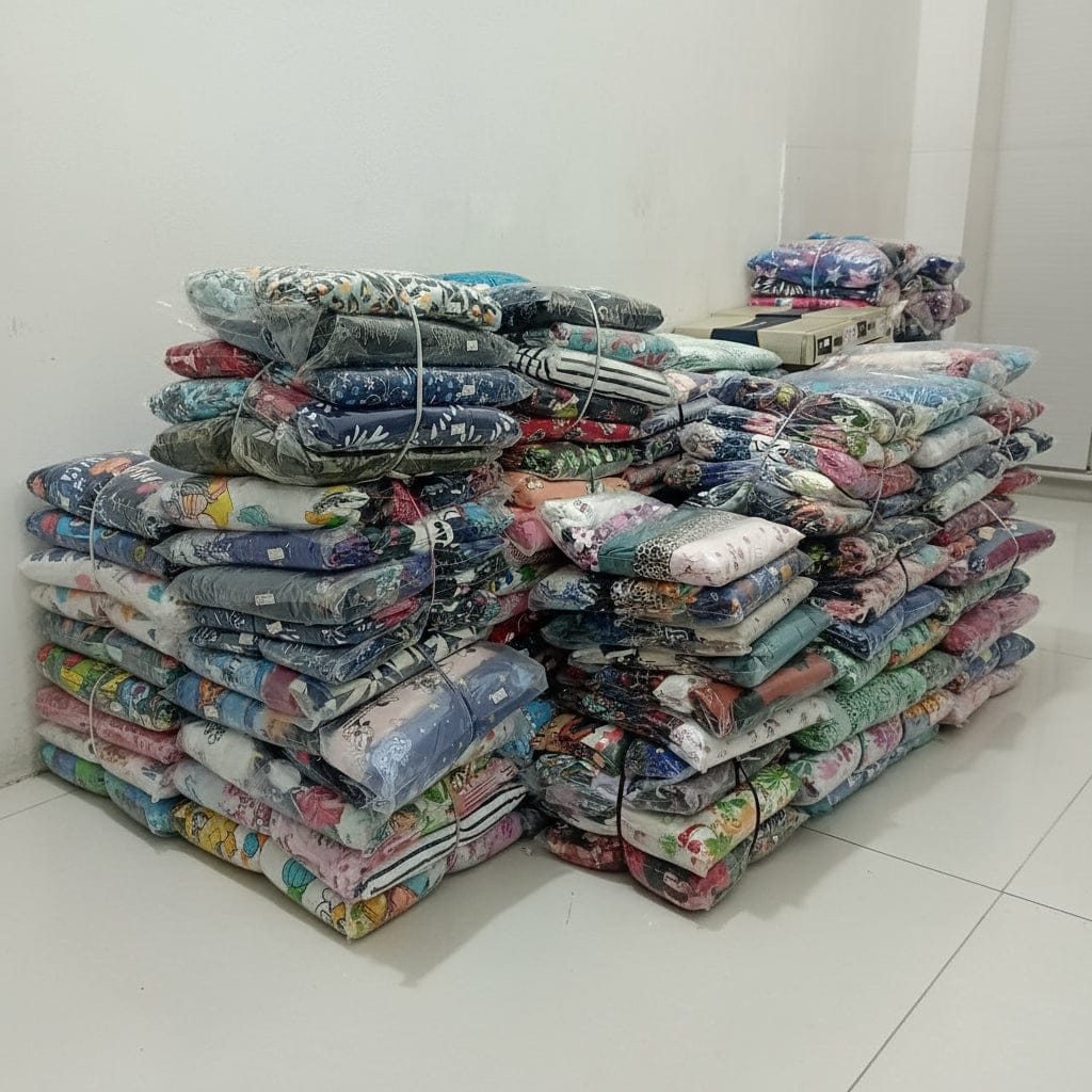 Floral Print Pure Cotton Capri 3/4 pant for Girl (Pack Of 5) Onezeros.in