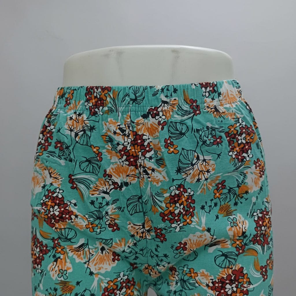 Floral Print Pure Cotton Capri 3/4 pant for Girl (Pack Of 5) Onezeros.in