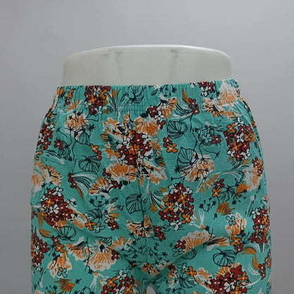 Floral Print Pure Cotton Capri 3/4 pant for Girl (Pack Of 5) Onezeros.in